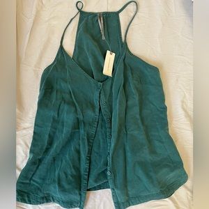 Anthropologie green tank top
